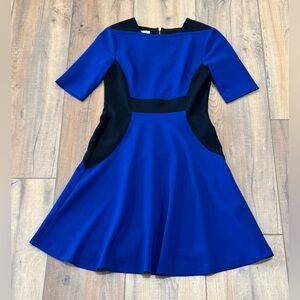 Maggy London Royal Blue and Black Dress size 4P